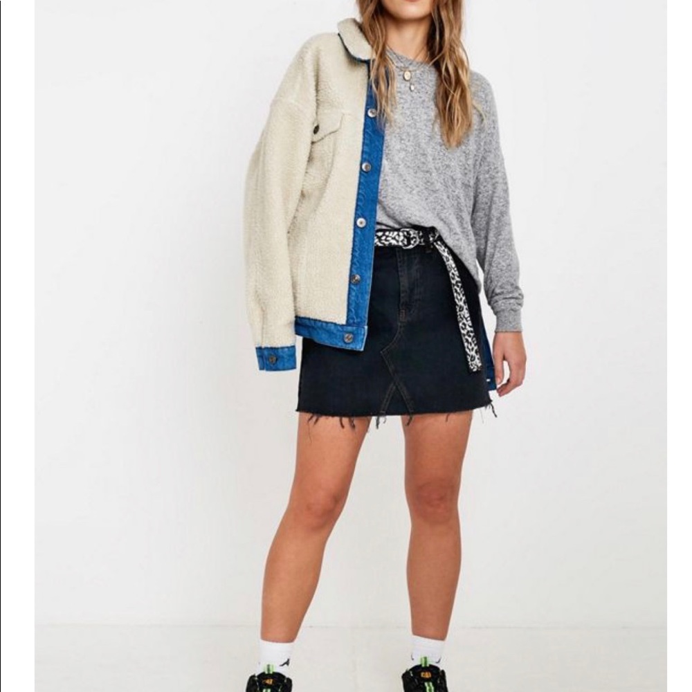 BDG Black Denim Mini Skirt - Picture 4 of 8